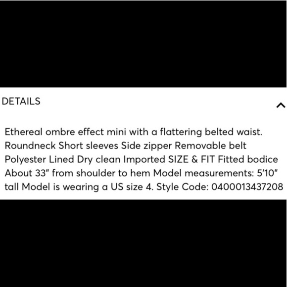 Rococo Sand Emi Ombré Pleated Mini Dress - Picture 12 of 16